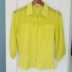 3/$20 Forever 21 - Electric Yellow Button Down